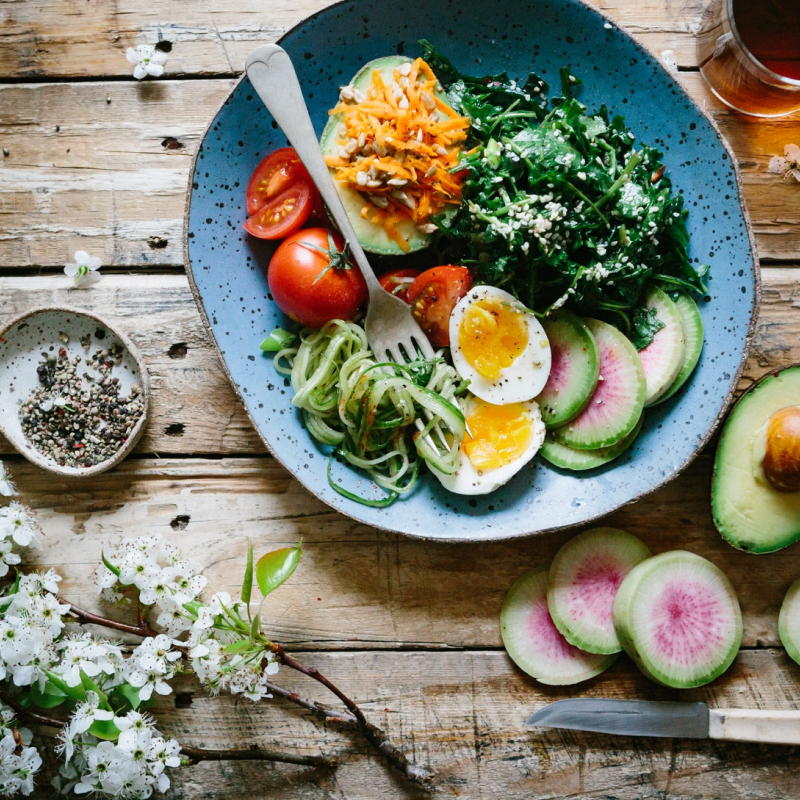 Photo of beatifully arranged food